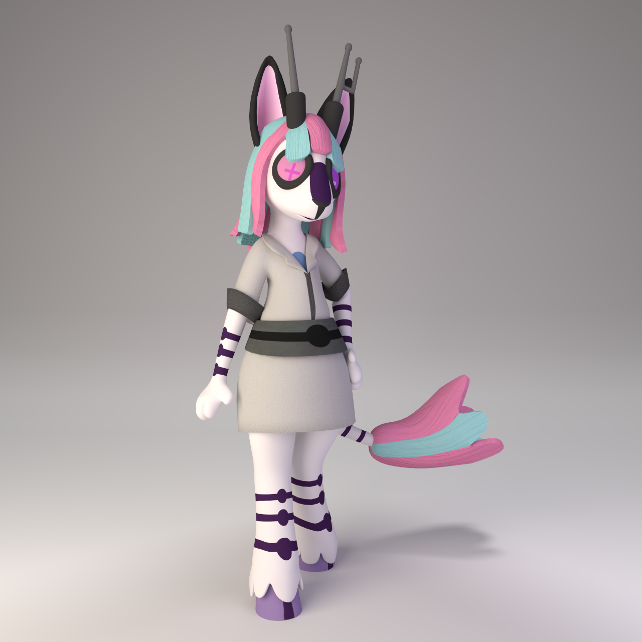 Neon Violet - Neon White commission by sichhh -- Fur Affinity [dot